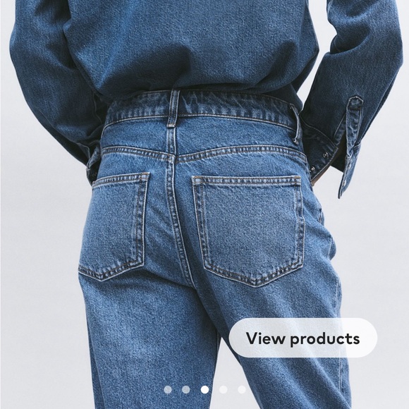 WORN ONCE H&M straight high Jeans - Picture 3 of 8